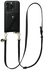 AVY Apple iPhone 14 Pro Zwart Leren Hoesje met Wallet & Koord Long Leather