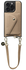 AVY Apple iPhone 14 Pro Beige Leren Hoesje met Wallet & Koord Short Leather