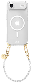 AVY Apple iPhone Air Hoesje met Koord & MagSafe 30CM Perla Chic
