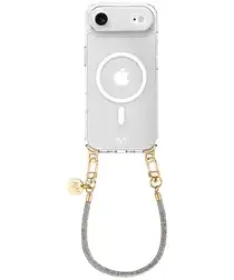 AVY Apple iPhone Air Hoesje met Koord & MagSafe 30CM Silver Spark afbeelding