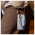 AVY Apple iPhone Air Hoesje met Koord & MagSafe 30CM Silver Spark afbeelding 2