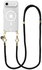 AVY Apple iPhone Air Hoesje met Koord & MagSafe 130CM Tressé Black