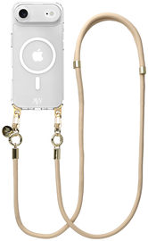 AVY Apple iPhone Air Hoesje met Koord & MagSafe 130CM Tressé Beige