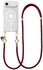 AVY Apple iPhone Air Hoesje met Koord & MagSafe 130CM Tressé Red afbeelding 1