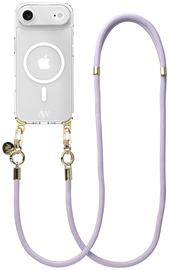 AVY Apple iPhone Air Hoesje met Koord & MagSafe 130CM Tressé Purple