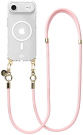 AVY Apple iPhone Air Hoesje met Koord & MagSafe 130CM Tressé Pink