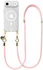 AVY Apple iPhone Air Hoesje met Koord & MagSafe 130CM Tressé Pink