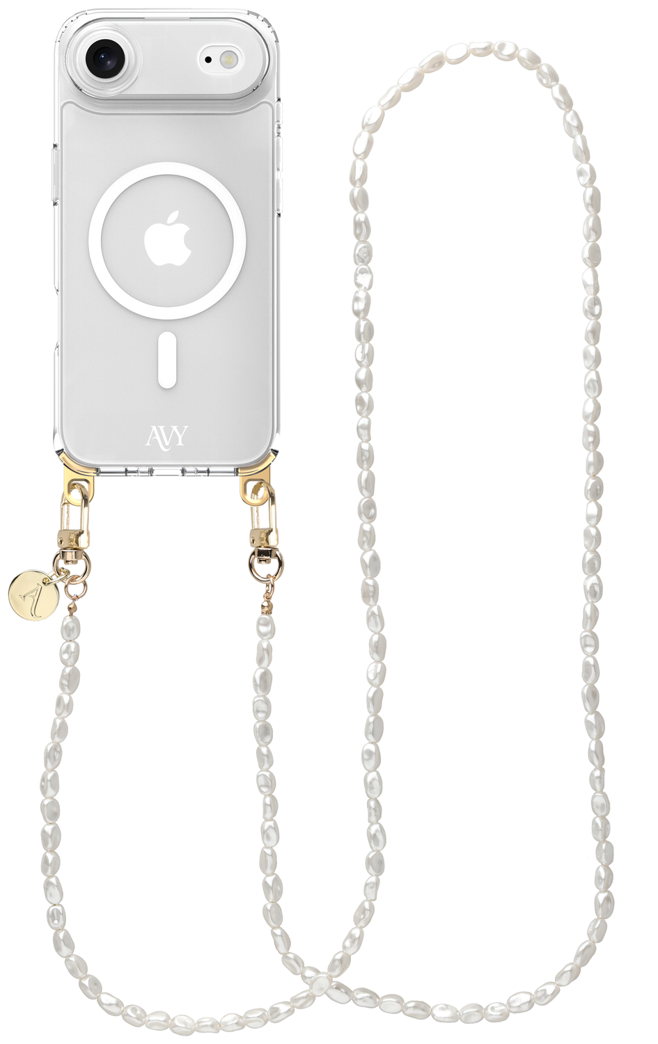 AVY Apple iPhone Air Hoesje met Koord & MagSafe 120CM Perla Chic Long afbeelding 1
