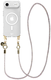 AVY Apple iPhone Air Hoesje met Koord & MagSafe 120CM Silver Spark Long afbeelding