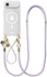AVY Apple iPhone Air Hoesje met Koord & MagSafe Set Pearl & Rope Purple