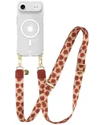 AVY Apple iPhone Air Hoesje met Koord & MagSafe 130CM Botanique Roses afbeelding