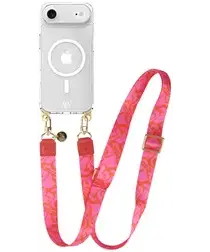 AVY Apple iPhone Air Hoesje met Koord & MagSafe 130CM Rosé Twist afbeelding