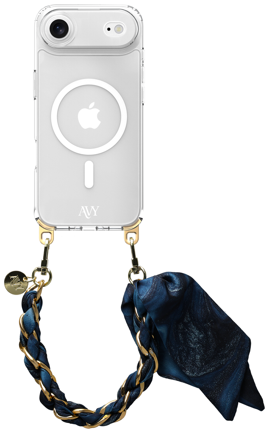 AVY Apple iPhone Air Hoesje met Koord & MagSafe 32CM Obscura Blue afbeelding 1