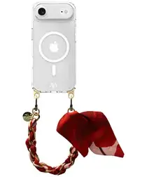AVY Apple iPhone Air Hoesje met Koord & MagSafe 32CM Botanique Roses afbeelding