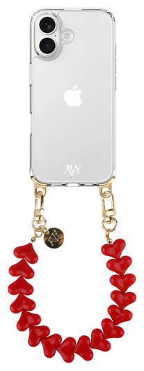 AVY Apple iPhone Air Hoesje Met Koord 30CM Cupid Red afbeelding 11