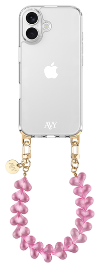 AVY Apple iPhone Air Hoesje Met Koord 30CM Cupid Clear Pink afbeelding 10