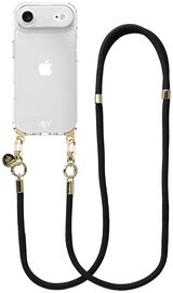 AVY Apple iPhone Air Hoesje Met Koord 130CM Tressé Black