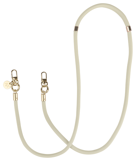 AVY Apple iPhone Air Hoesje Met Koord 130CM Tressé Beige afbeelding 10
