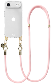 AVY Apple iPhone Air Hoesje Met Koord 130CM Tressé Pink