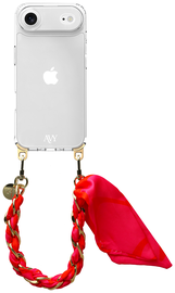 AVY Apple iPhone Air Hoesje Met Koord 32CM Rosé Twist afbeelding