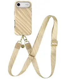 AVY Apple iPhone Air MagSafe Hoesje met Koord 130CM Aurum Gold afbeelding