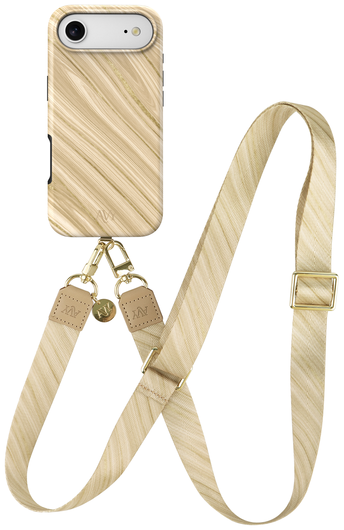 AVY Apple iPhone Air MagSafe Hoesje met Koord 130CM Aurum Gold afbeelding 1