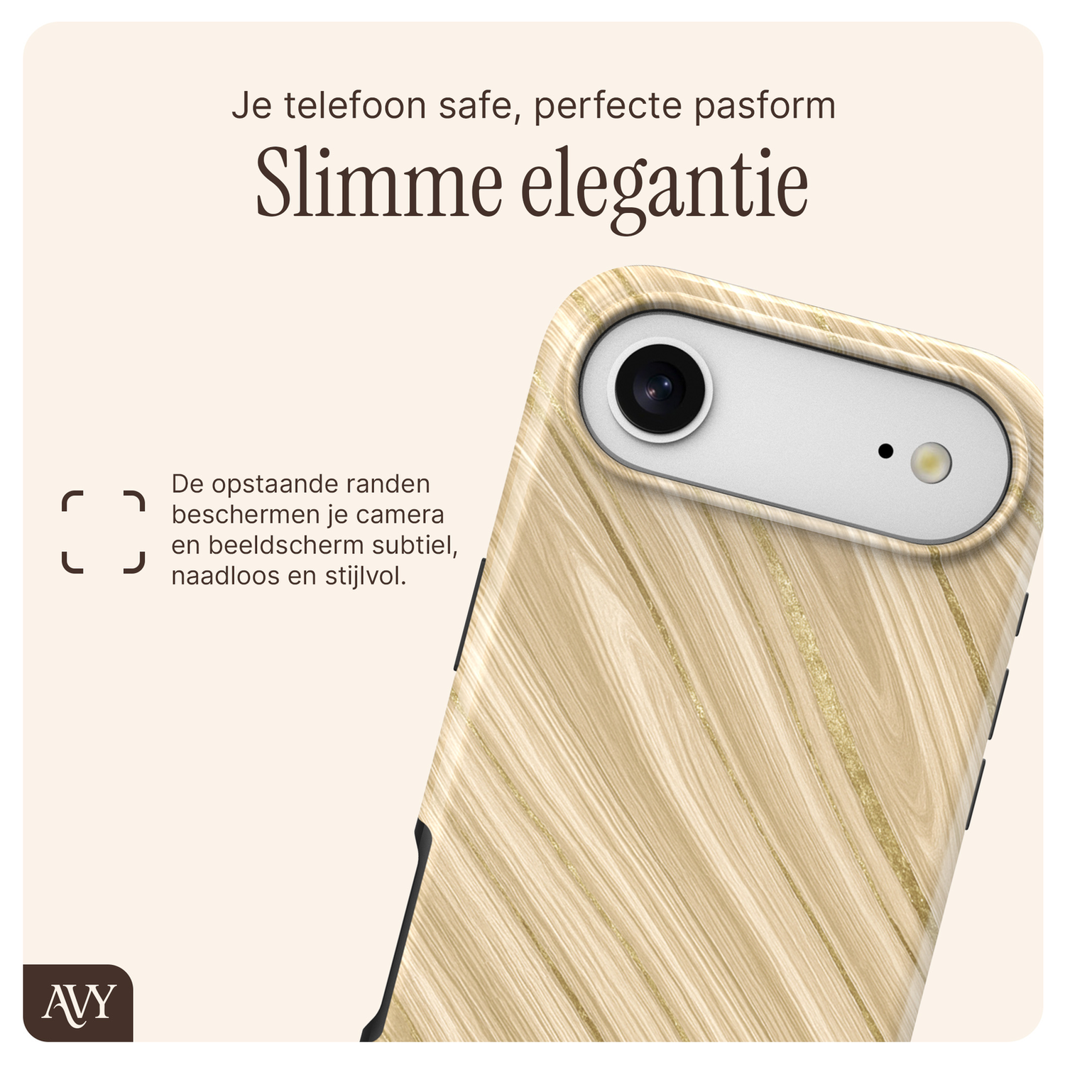 AVY Apple iPhone Air MagSafe Hoesje met Koord 32CM Aurum Gold afbeelding 6