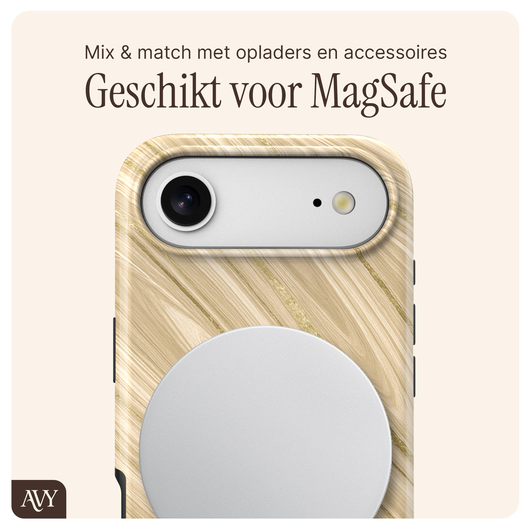 AVY Apple iPhone Air MagSafe Hoesje met Koord 32CM Aurum Gold afbeelding 9