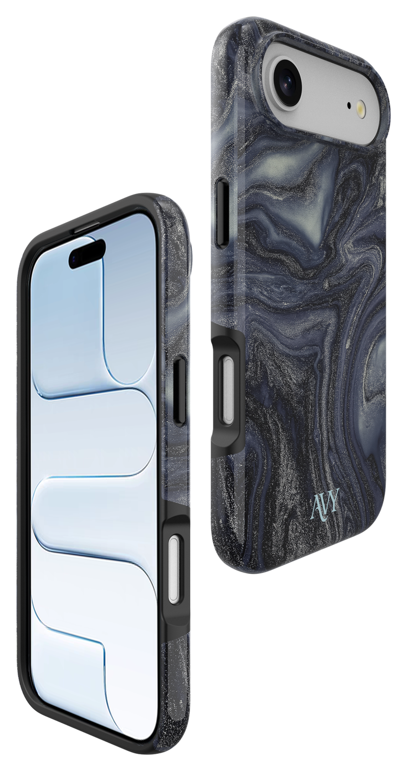 AVY Apple iPhone Air MagSafe Hoesje met Koord 30CM Marmer Hearts afbeelding 16