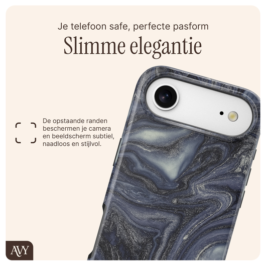 AVY Apple iPhone Air MagSafe Hoesje met Koord 30CM Marmer Hearts afbeelding 10