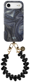 AVY Apple iPhone Air MagSafe Hoesje met Koord 30CM Marmer Hearts