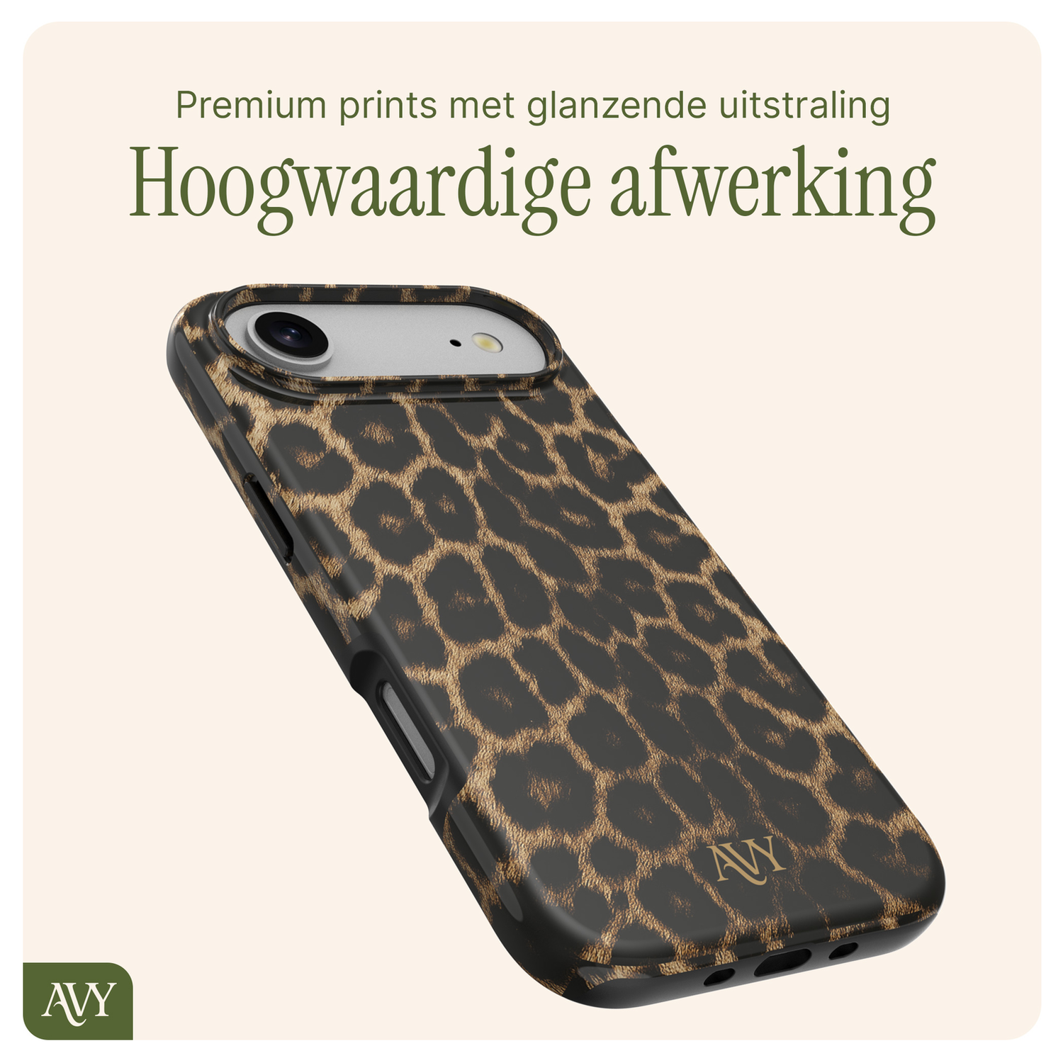 AVY Apple iPhone Air MagSafe Hoesje met Koord 30CM Panther Hearts afbeelding 9