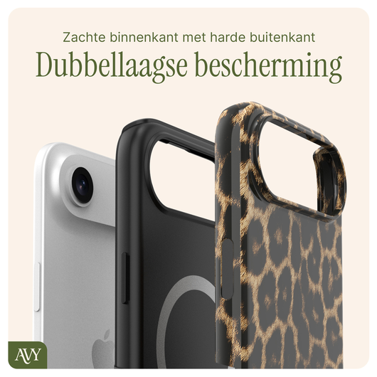 AVY Apple iPhone Air MagSafe Hoesje met Koord 30CM Panther Hearts afbeelding 7