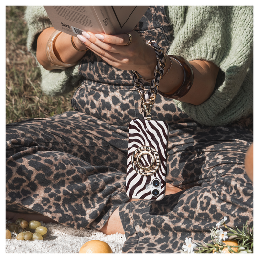 AVY Apple iPhone Air MagSafe Hoesje met Koord 30CM Zebra Hearts afbeelding 4