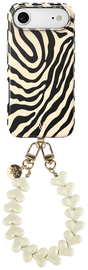 AVY Apple iPhone Air MagSafe Hoesje met Koord 30CM Safari Hearts afbeelding