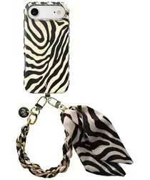 AVY Apple iPhone Air MagSafe Hoesje met Koord 32CM Serengeti Zebra afbeelding
