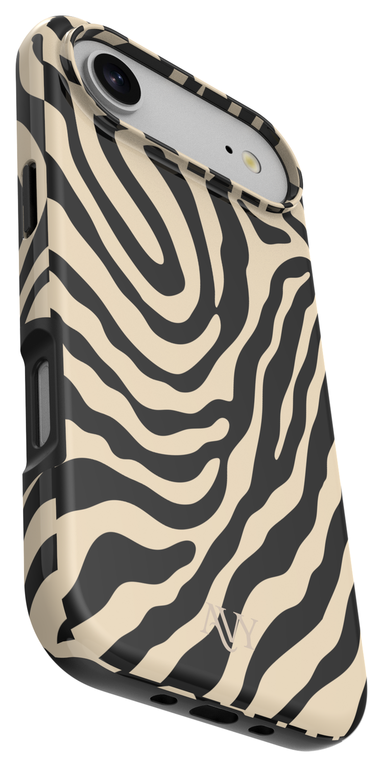 AVY Apple iPhone Air MagSafe Hoesje met Koord 32CM Serengeti Zebra afbeelding 13