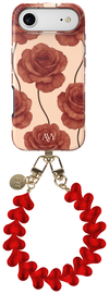 AVY Apple iPhone Air MagSafe Hoesje met Koord 30CM Hearts & Roses afbeelding