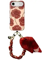 AVY Apple iPhone Air MagSafe Hoesje met Koord 32CM Botanique Roses afbeelding