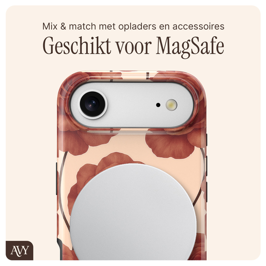 AVY Apple iPhone Air MagSafe Hoesje met Koord 32CM Botanique Roses afbeelding 8