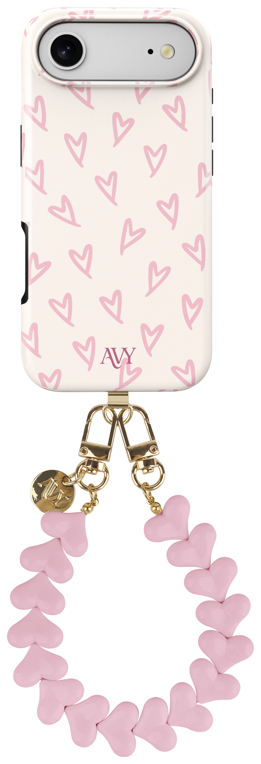 AVY Apple iPhone Air MagSafe Hoesje met Koord 30CM Cupid Hearts afbeelding 1