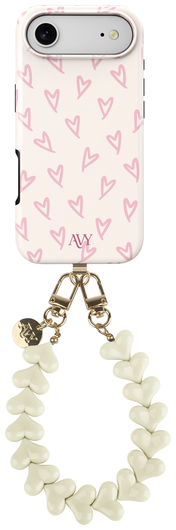 AVY Apple iPhone Air MagSafe Hoesje met Koord 30CM Lovely Hearts afbeelding 1