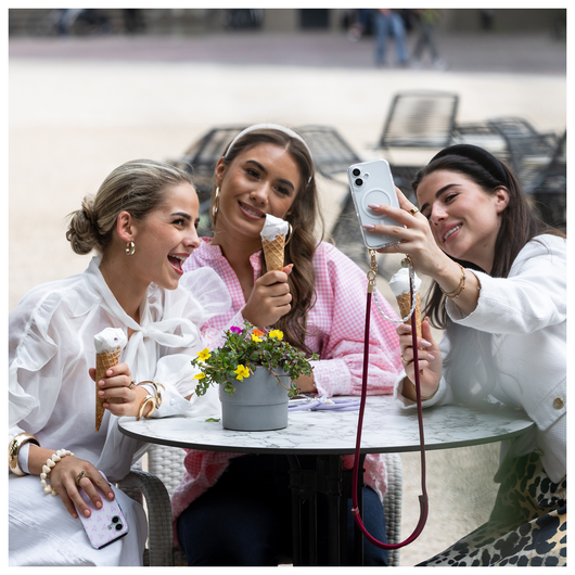 AVY Apple iPhone Air MagSafe Hoesje met Koord 30CM Lovely Hearts afbeelding 5