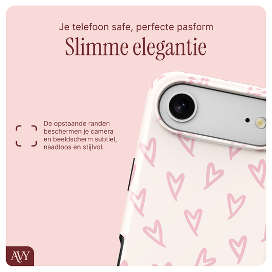 AVY Apple iPhone Air MagSafe Hoesje met Koord 30CM Lovely Hearts afbeelding 6