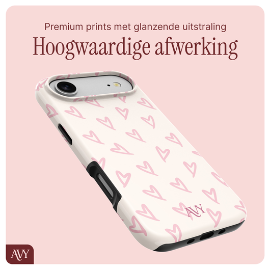 AVY Apple iPhone Air MagSafe Hoesje met Koord 30CM Lovely Hearts afbeelding 9