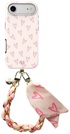AVY Apple iPhone Air MagSafe Hoesje met Koord 32CM Cupid Blush