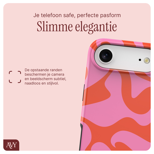 AVY Apple iPhone Air MagSafe Hoesje met Koord 30CM Rose Hearts afbeelding 6