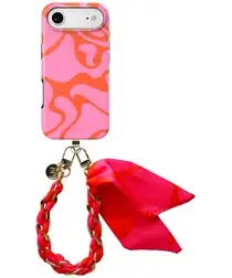 AVY Apple iPhone Air MagSafe Hoesje met Koord 32CM Rosé Twist afbeelding