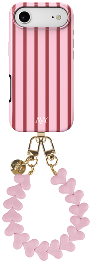 AVY Apple iPhone Air MagSafe Hoesje met Koord 30CM Linea Hearts afbeelding 1