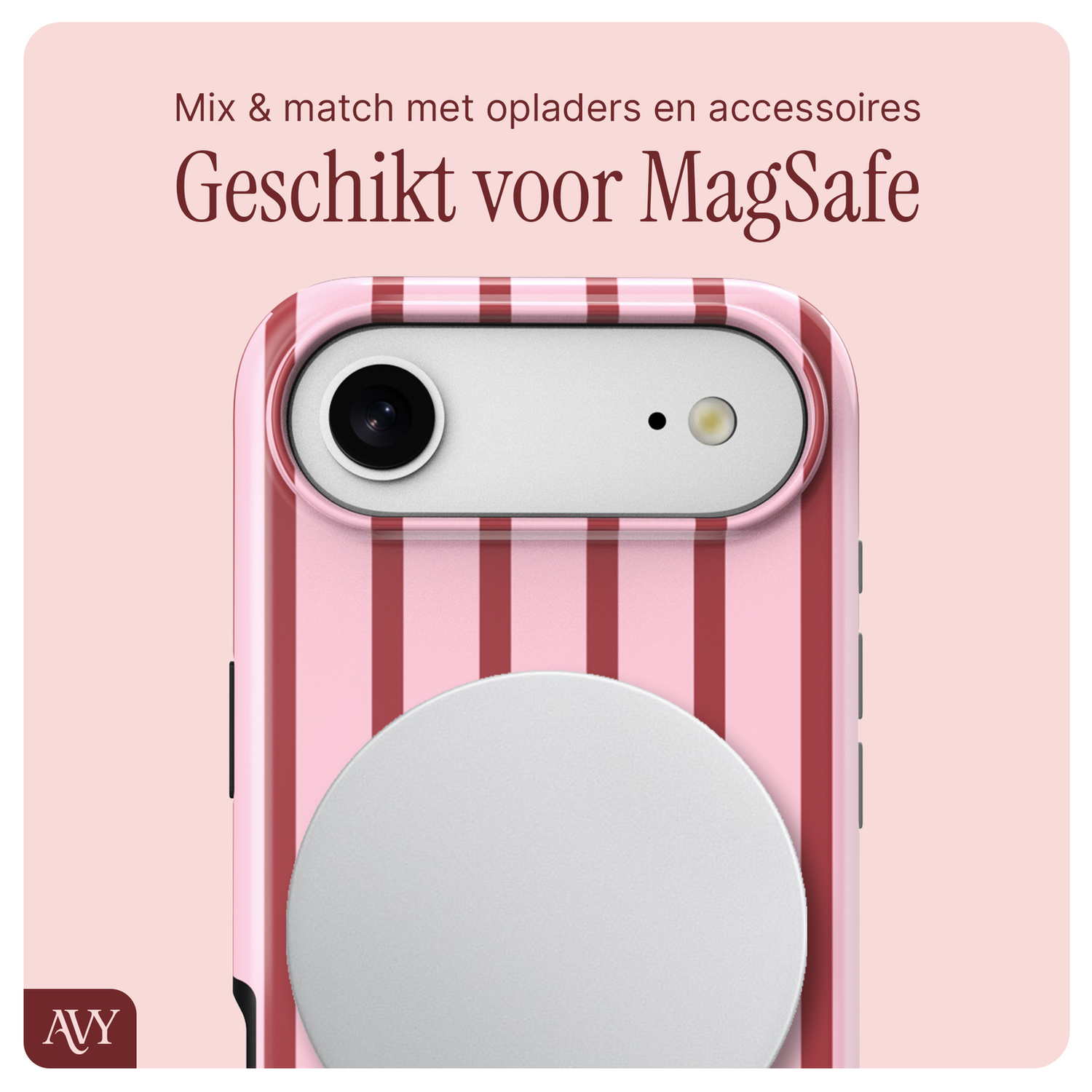AVY Apple iPhone Air MagSafe Hoesje met Koord 32CM Linea Sol afbeelding 6